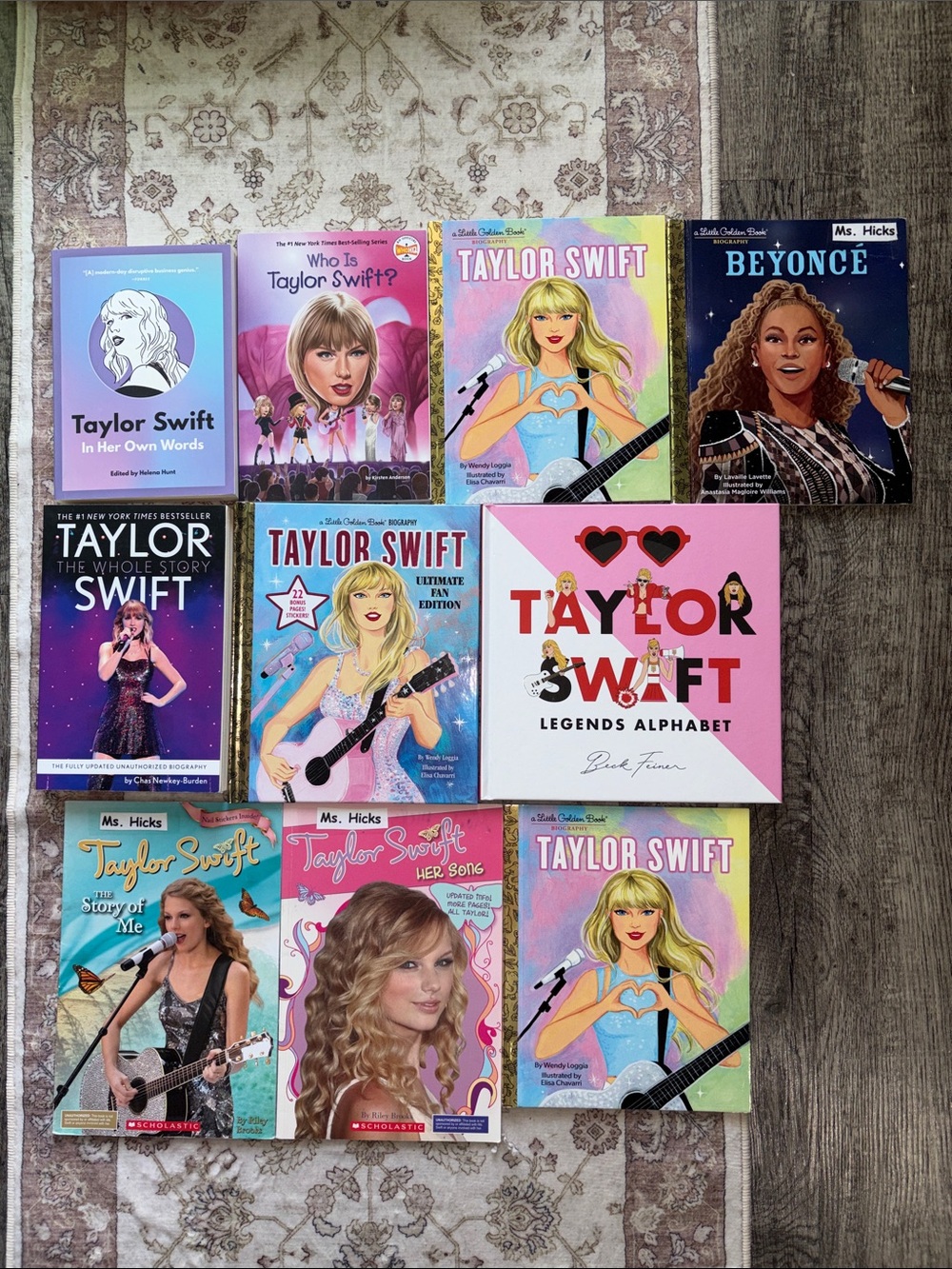 Taylor Swift & Beyonce Children Books - Set of 10